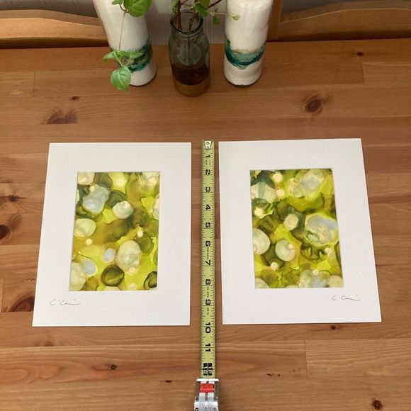 New Original Signed Artwork Alcohol Ink on Paper - Picture 7 of 7